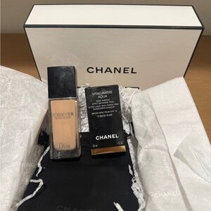CHANEL Vitalumière Aqua Foundation and CHANEL Forever Skin Glow